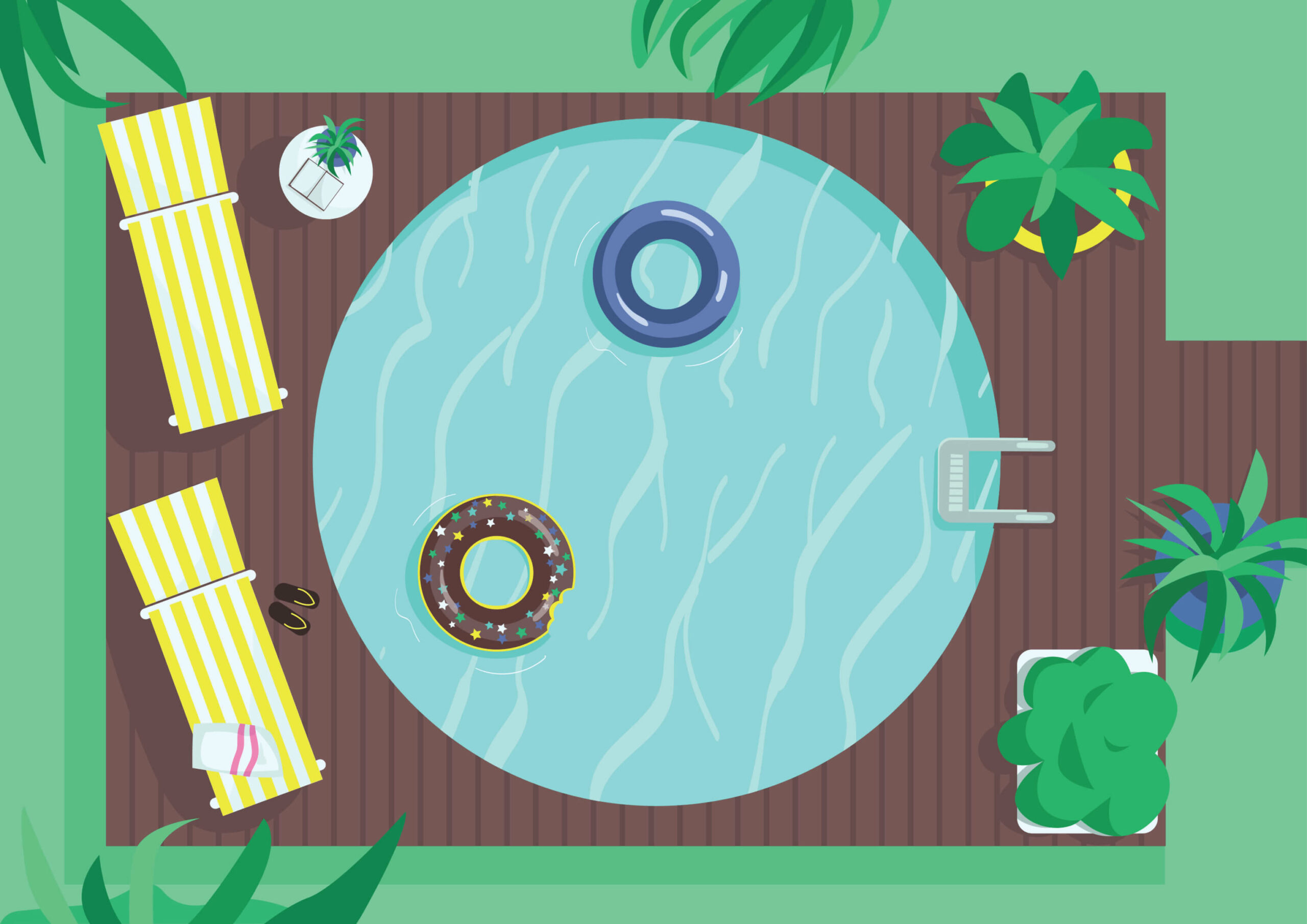 Origineel Trap idee Opbouw Zwembad