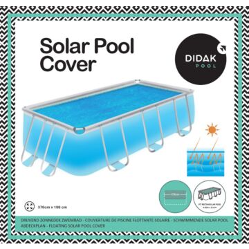 Bâche à bulles isolante Didak - bâche solaire pour piscine rectangulaire 400 x 211 cm