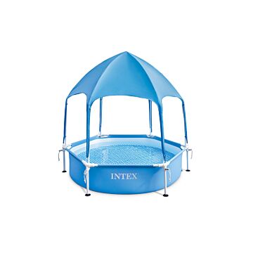 Intex Canopy Metal Frame zwembad met UPF luifel 183 x 38 cm