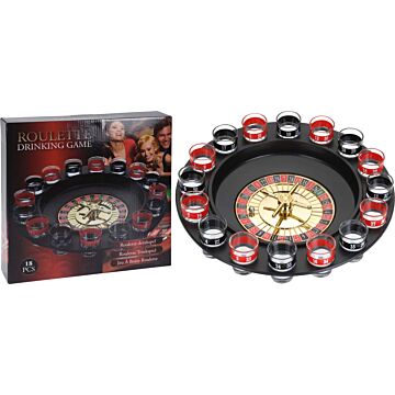 Roulette Drinking Game - including 16 shot glasses and ball