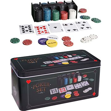 Poker set with 200 Poker chips
