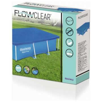 Bestway Flowclear afdekzeil voor rechthoekig zwembad frame 259 x 170 cm