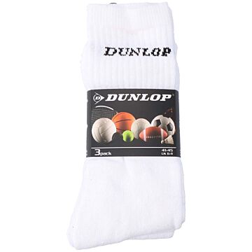 Dunlop Sports Socks size 41-45 - 3 pair - white