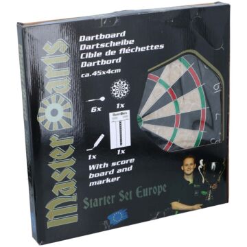Master Darts Professional Dartboard 45 diameter with 6 darts