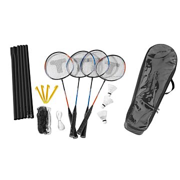 Badmintonset voor 4 Spelers met Draagtas