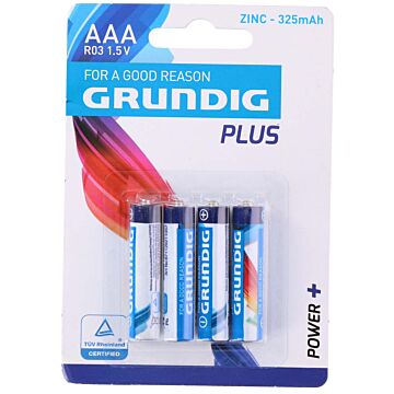 Pack de Piles R3 Alkaline AAA 325 mAh Grundig (4 pcs)