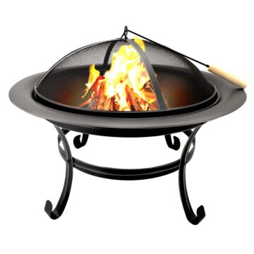 BBQ Collection Fire pit Ø 75.5 cm - Outdoor Fire Bowl - black