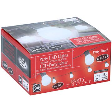 Party Lighting String Lights with 10 LED Lights - White