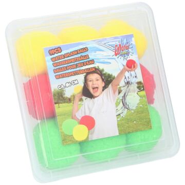 Water absorbing splash balls, 9 water splash balls with different colors in a box