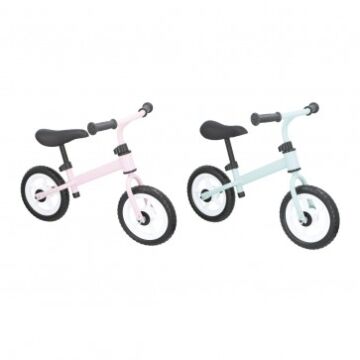 Balance bike for children from 2 and 3 years in blue and pink, ideal for learning to ride a bike, developing agility and balance
