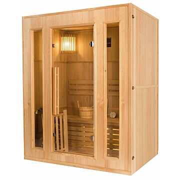 Sauna à Vapeur ZEN Angulaire 3 pers. 4,5 kW 