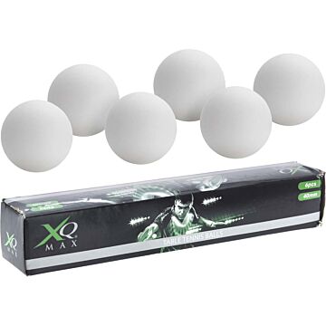 XQ Max Table tennis balls 40 mm 6 pieces - white