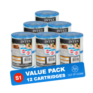 Pack Valeur 12 pcs. Cartouche Filtrante Type S1 pour Intex PureSpa