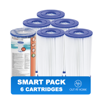 PACK SMART 6 pc. Cartouche filtrante type IV – Bestway Flowclear